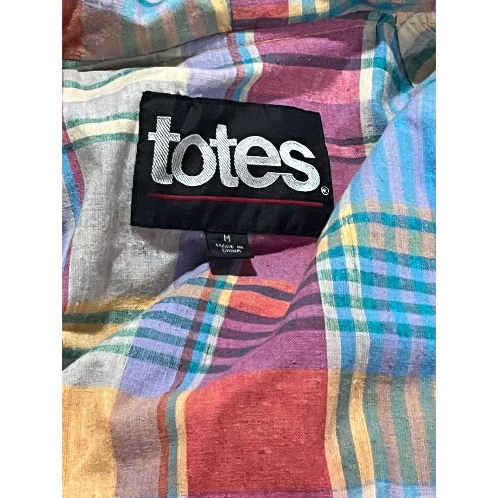 🌦️ VINTAGE TOTES YELLOW RAINCOAT | Pastel Plaid Lined 🌈 - Picture 6 of 6